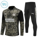 Kinder PSV Eindhoven Training Sweatshirts Viertelreißverschluss 2025-26 Schwarze
